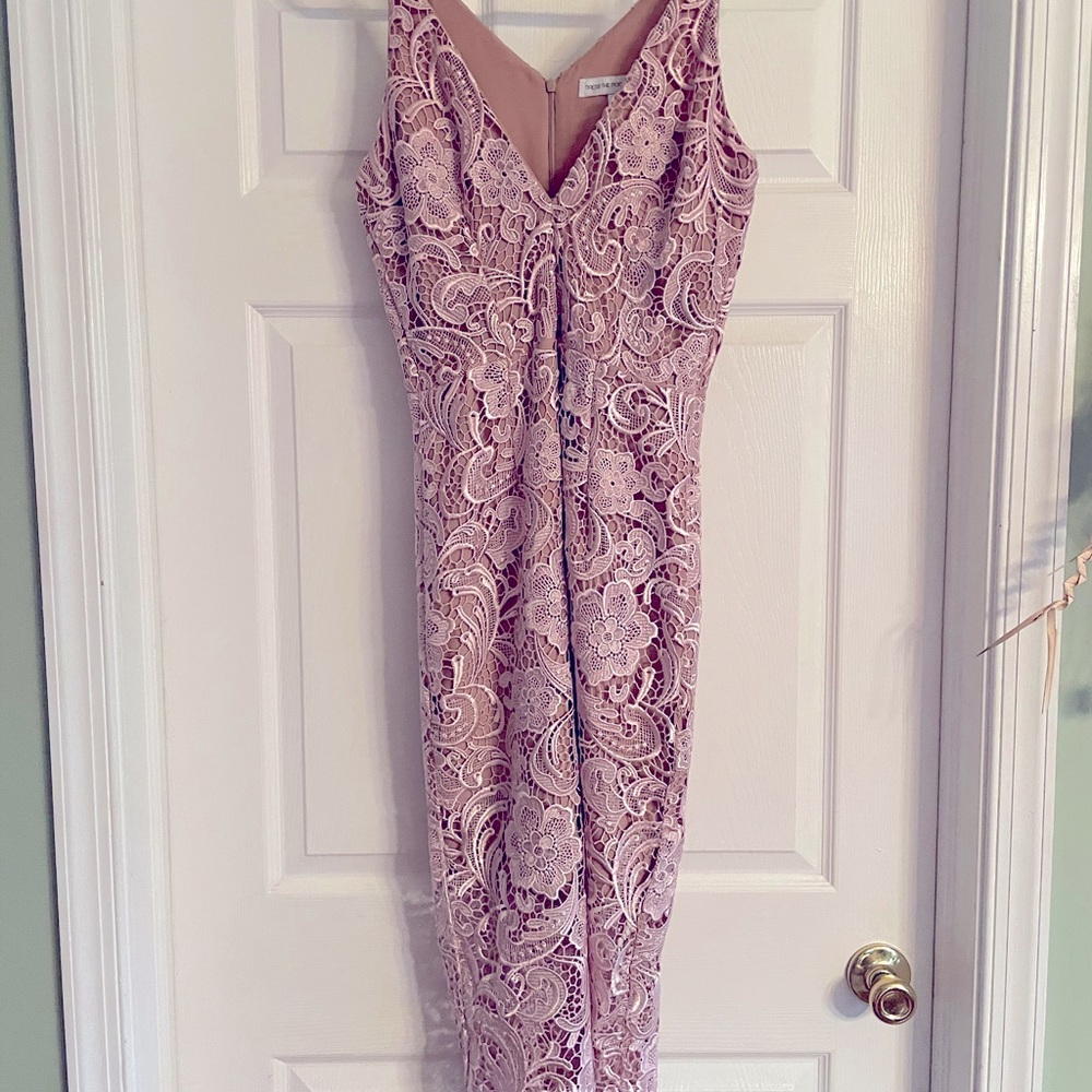 Pink Lace Cocktail Dress